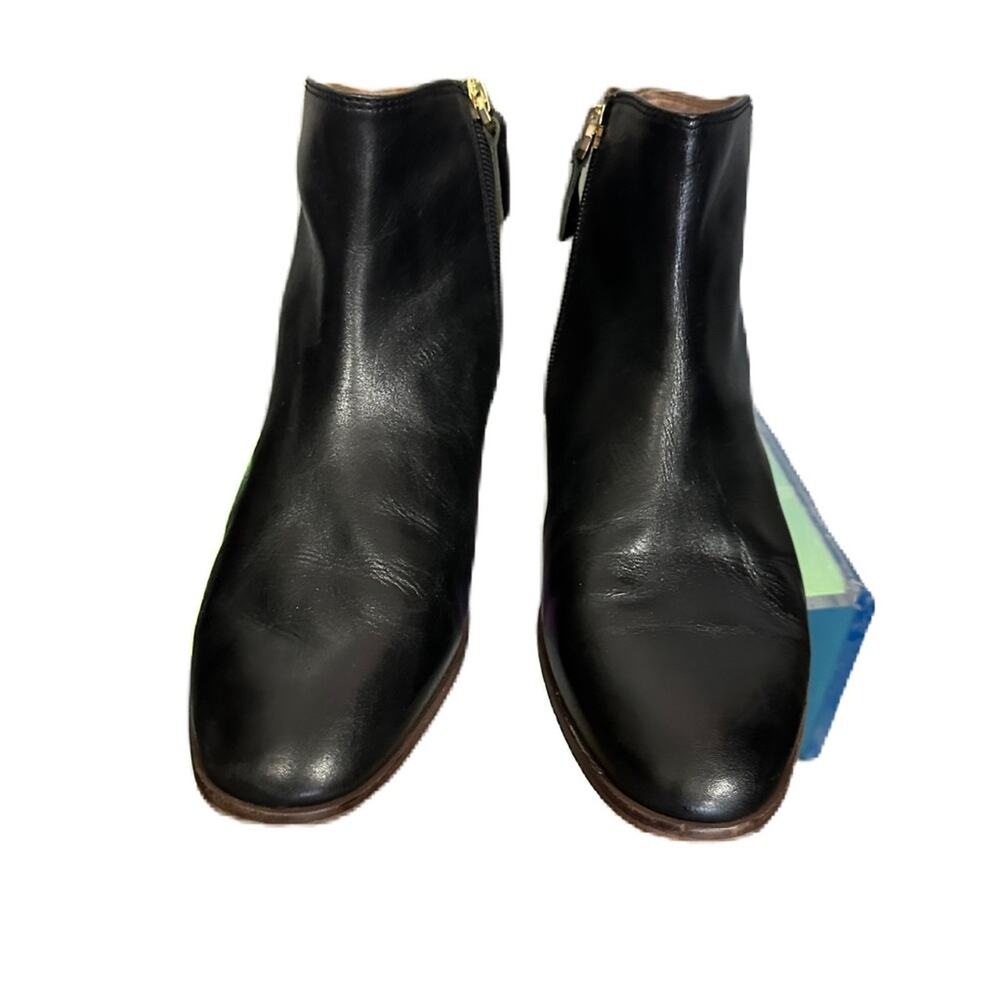 Louise et Cie Women’s Black Leopard Smooth Calf Booties Size 8.5 - Picture 5 of 9